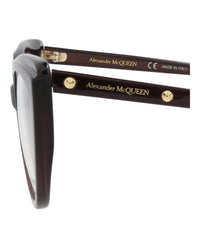 Alexander McQueen Womens Cat Eye Violet Violet Transparent Fashion Designer Eyewear