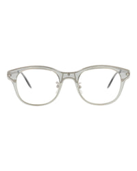 Alexander McQueen Mens Round/Oval Grey Silver Transparent Fashion Designer Eyewear