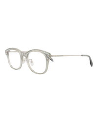 Alexander McQueen Mens Round/Oval Grey Silver Transparent Fashion Designer Eyewear