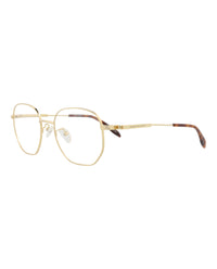 Alexander McQueen Mens Round/Oval Gold Gold Transparent Fashion Designer Eyewear
