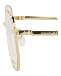 Alexander McQueen Mens Round/Oval Gold Gold Transparent Fashion Designer Eyewear
