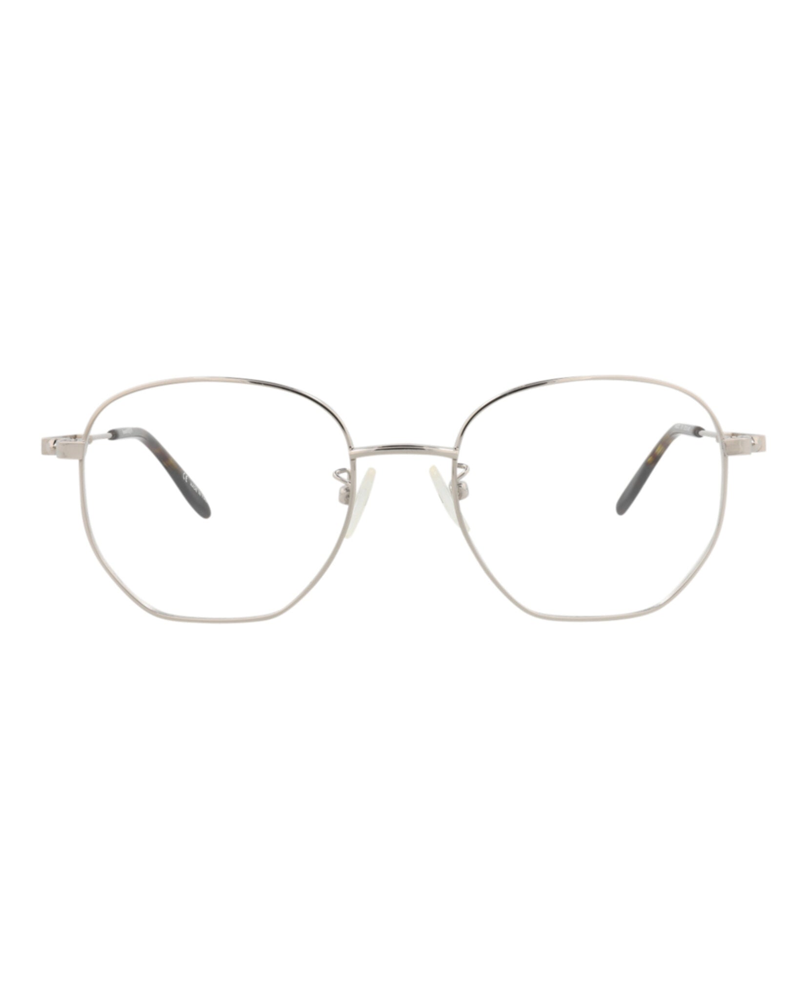 Alexander McQueen Mens Round/Oval Silver Silver Transparent Fashion Designer Eyewear