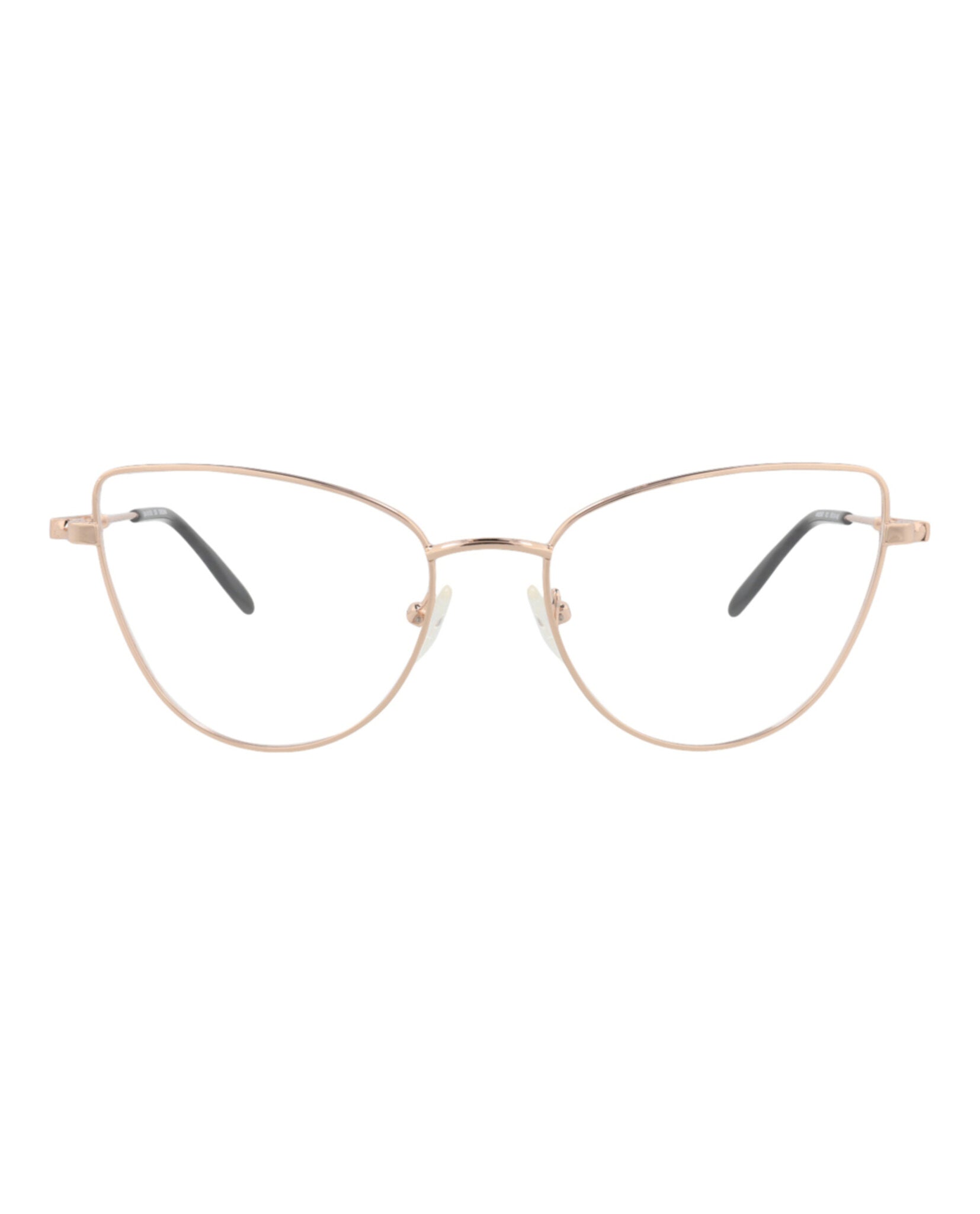 Alexander McQueen Womens Cat Eye Gold Gold Transparent Fashion Designer Eyewear