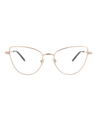 Alexander McQueen Womens Cat Eye Gold Gold Transparent Fashion Designer Eyewear