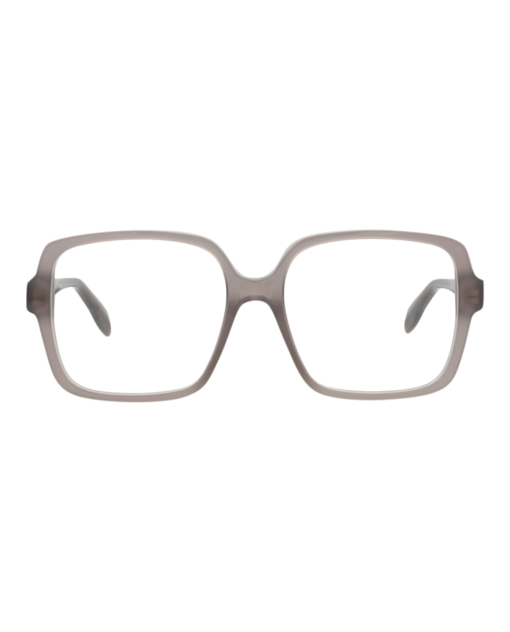 Alexander McQueen Womens Square/Rectangle Grey Grey Transparent Fashion Designer Eyewear