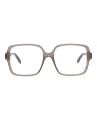 Alexander McQueen Womens Square/Rectangle Grey Grey Transparent Fashion Designer Eyewear