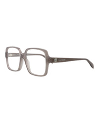 Alexander McQueen Womens Square/Rectangle Grey Grey Transparent Fashion Designer Eyewear