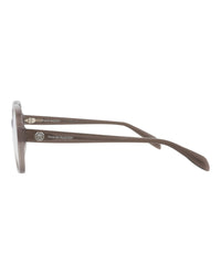 Alexander McQueen Womens Square/Rectangle Grey Grey Transparent Fashion Designer Eyewear