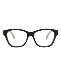 Alexander McQueen Womens Square/Rectangle Black Black Transparent Fashion Designer Eyewear