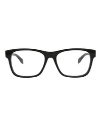 Alexander McQueen Mens Square/Rectangle Black Black Transparent Fashion Designer Eyewear