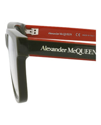 Alexander McQueen Mens Square/Rectangle Green Green Transparent Fashion Designer Eyewear