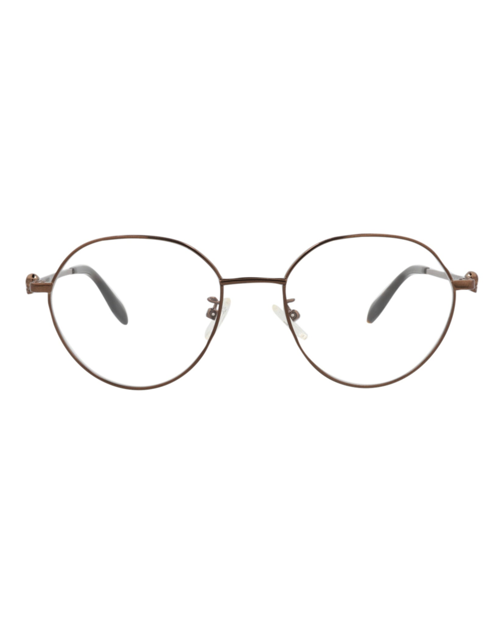 Alexander McQueen Unisex Round/Oval Brown Brown Transparent Fashion Designer Eyewear