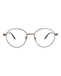 Alexander McQueen Unisex Round/Oval Brown Brown Transparent Fashion Designer Eyewear