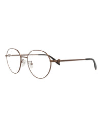 Alexander McQueen Unisex Round/Oval Brown Brown Transparent Fashion Designer Eyewear