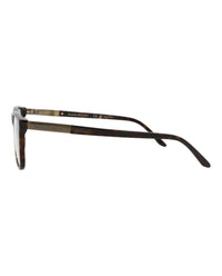 Alexander McQueen Mens Square/Rectangle Havana Gold Transparent Fashion Designer Eyewear
