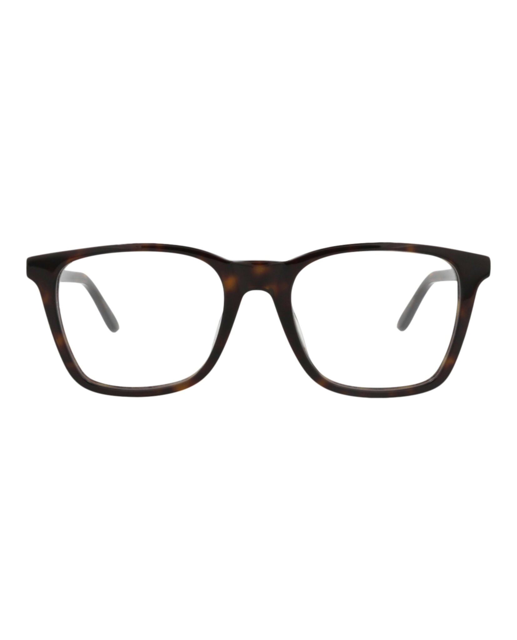 Alexander McQueen Mens Square/Rectangle Havana Gold Transparent Fashion Designer Eyewear