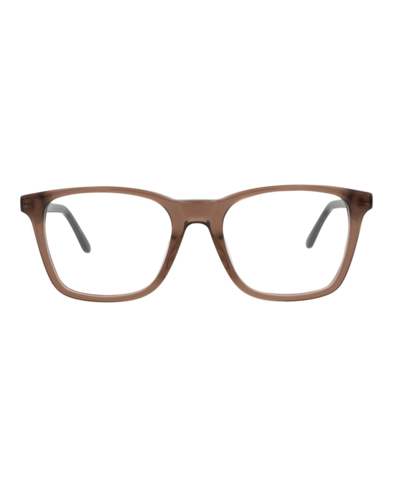 Alexander McQueen Mens Square/Rectangle Brown Silver Transparent Fashion Designer Eyewear