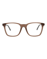Alexander McQueen Mens Square/Rectangle Brown Silver Transparent Fashion Designer Eyewear