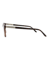 Alexander McQueen Mens Square/Rectangle Brown Silver Transparent Fashion Designer Eyewear