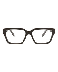 Alexander McQueen Mens Square/Rectangle Brown Brown Transparent Fashion Designer Eyewear