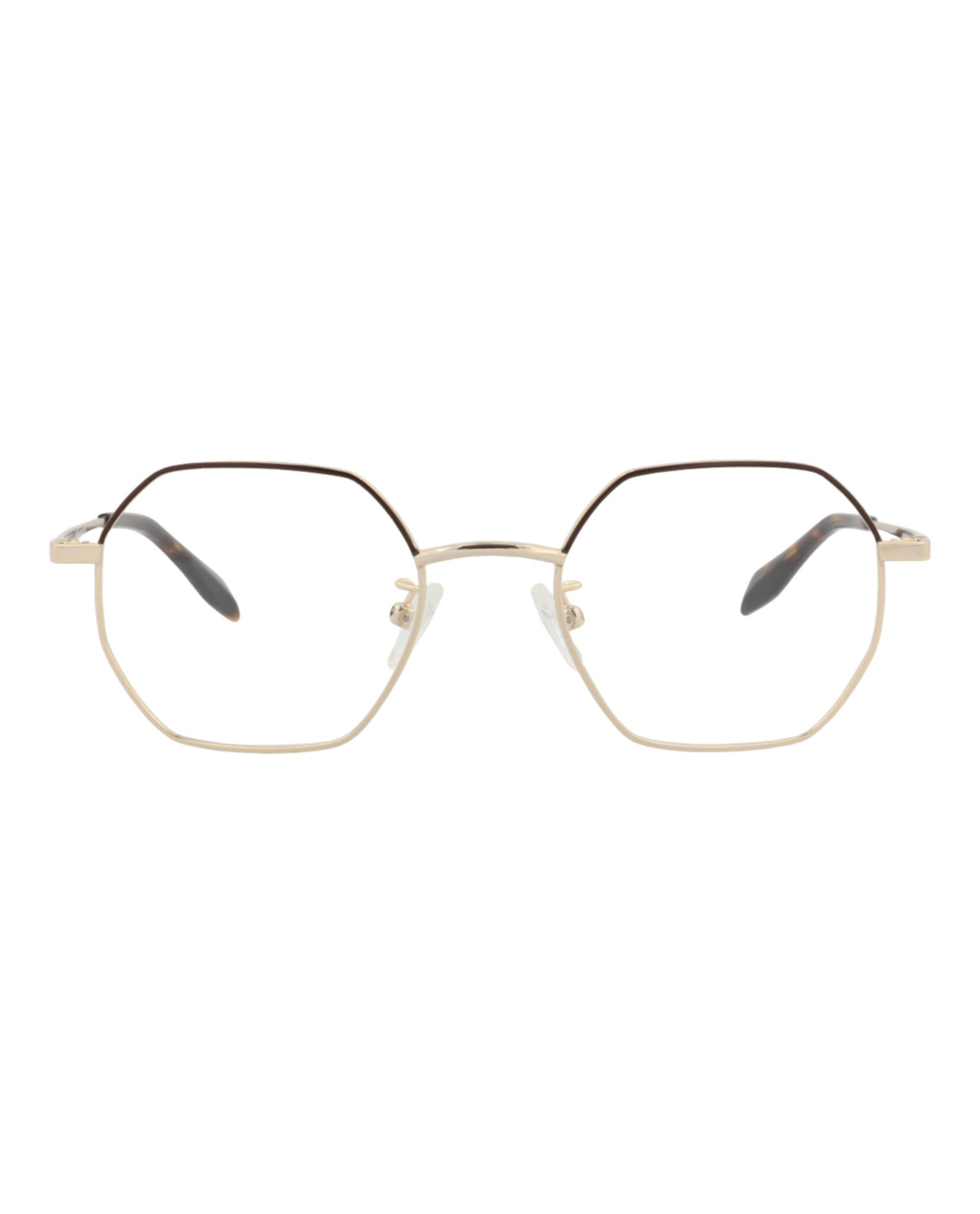 Alexander McQueen Unisex Round/Oval Gold Gold Transparent Fashion Designer Eyewear