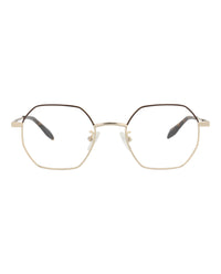 Alexander McQueen Unisex Round/Oval Gold Gold Transparent Fashion Designer Eyewear