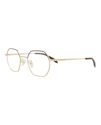 Alexander McQueen Unisex Round/Oval Gold Gold Transparent Fashion Designer Eyewear