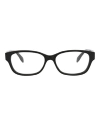 Alexander McQueen Womens Square/Rectangle Black Black Transparent Fashion Designer Eyewear