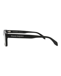 Alexander McQueen Mens Square/Rectangle Black Black Transparent Fashion Designer Eyewear