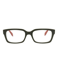 Alexander McQueen Mens Square/Rectangle Green Green Transparent Fashion Designer Eyewear