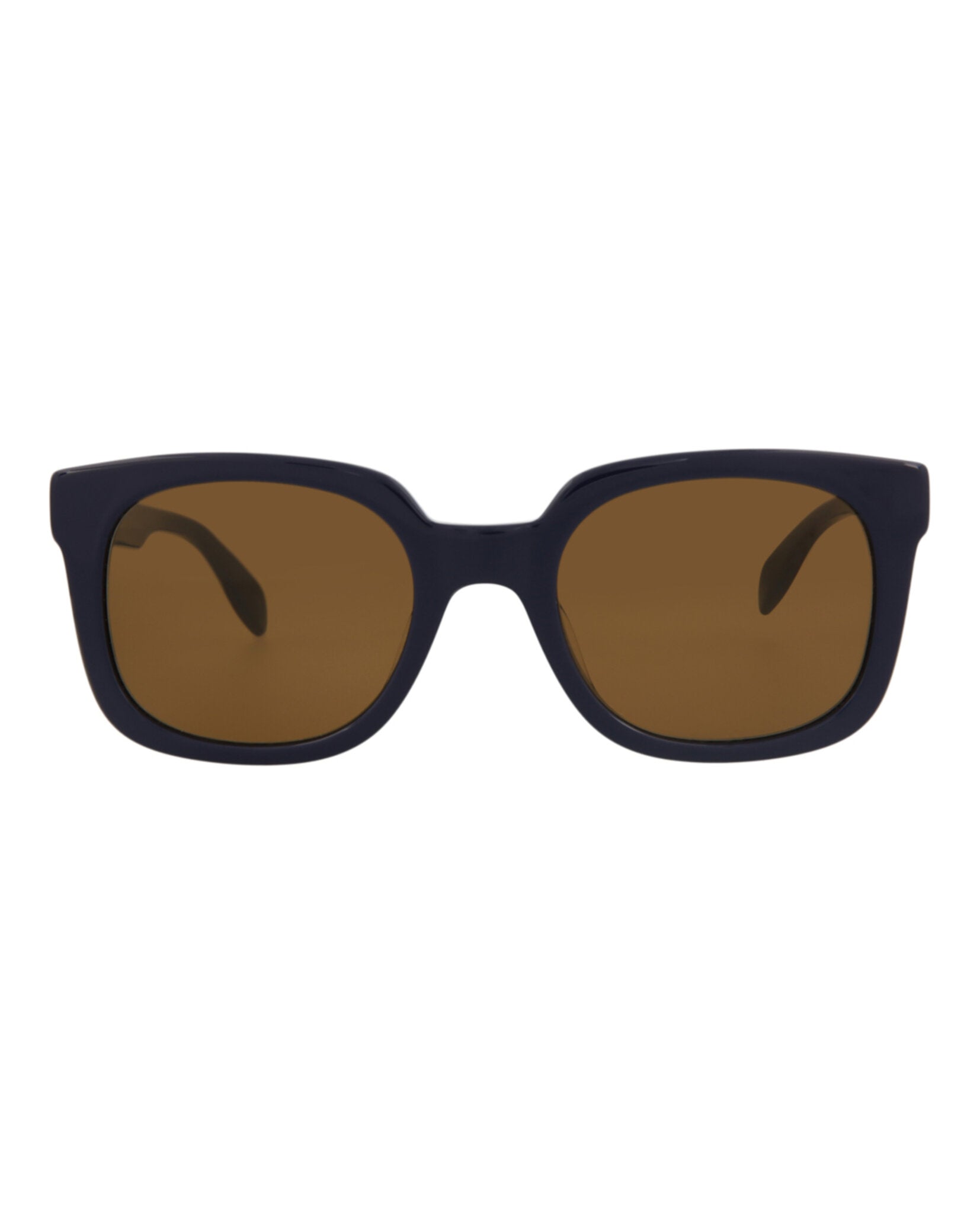 Alexander McQueen Mens Square/Rectangle Blue Blue Brown Fashion Designer Eyewear