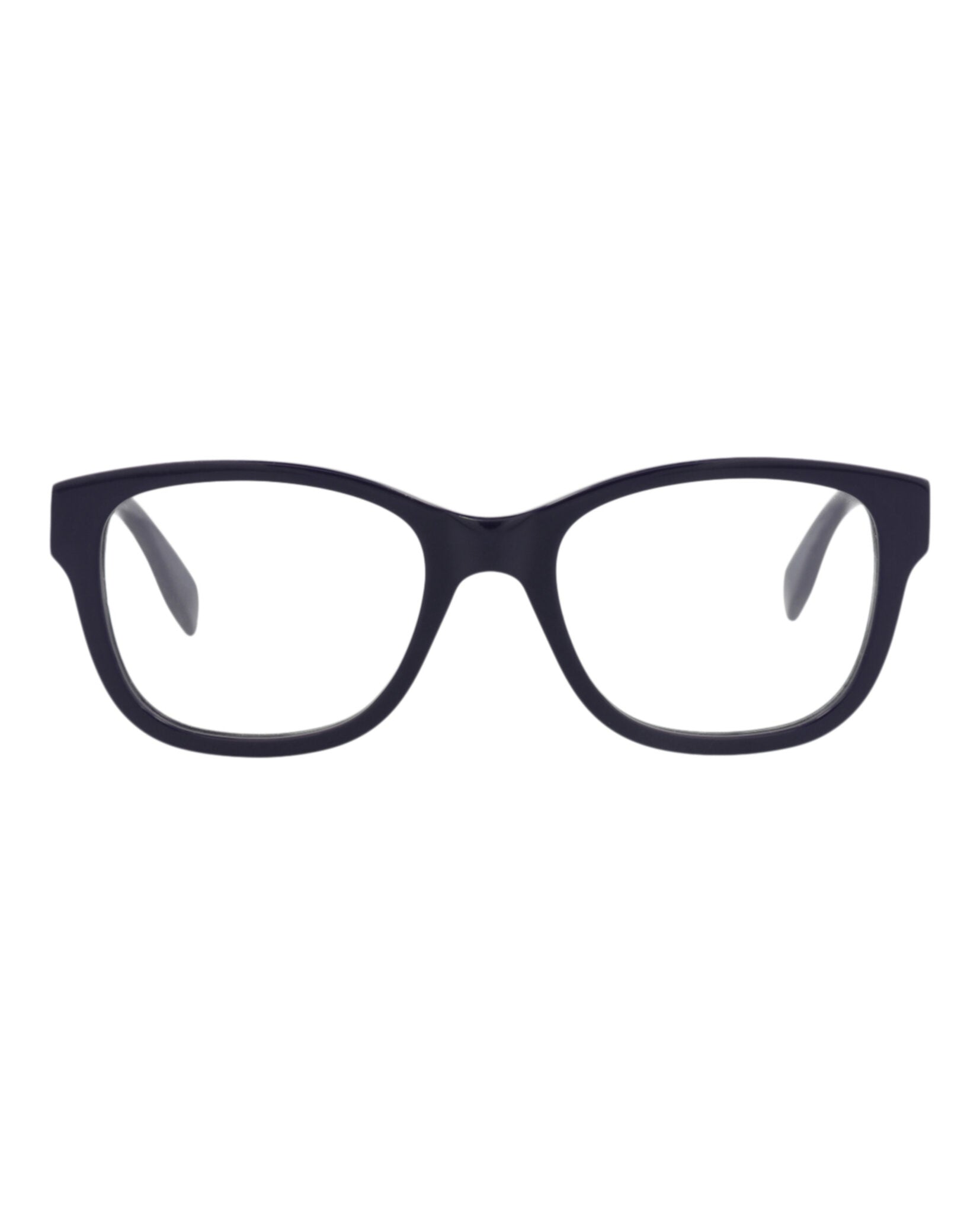 Alexander McQueen Mens Square/Rectangle Blue Blue Transparent Fashion Designer Eyewear