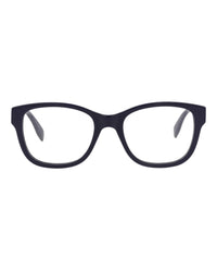 Alexander McQueen Mens Square/Rectangle Blue Blue Transparent Fashion Designer Eyewear