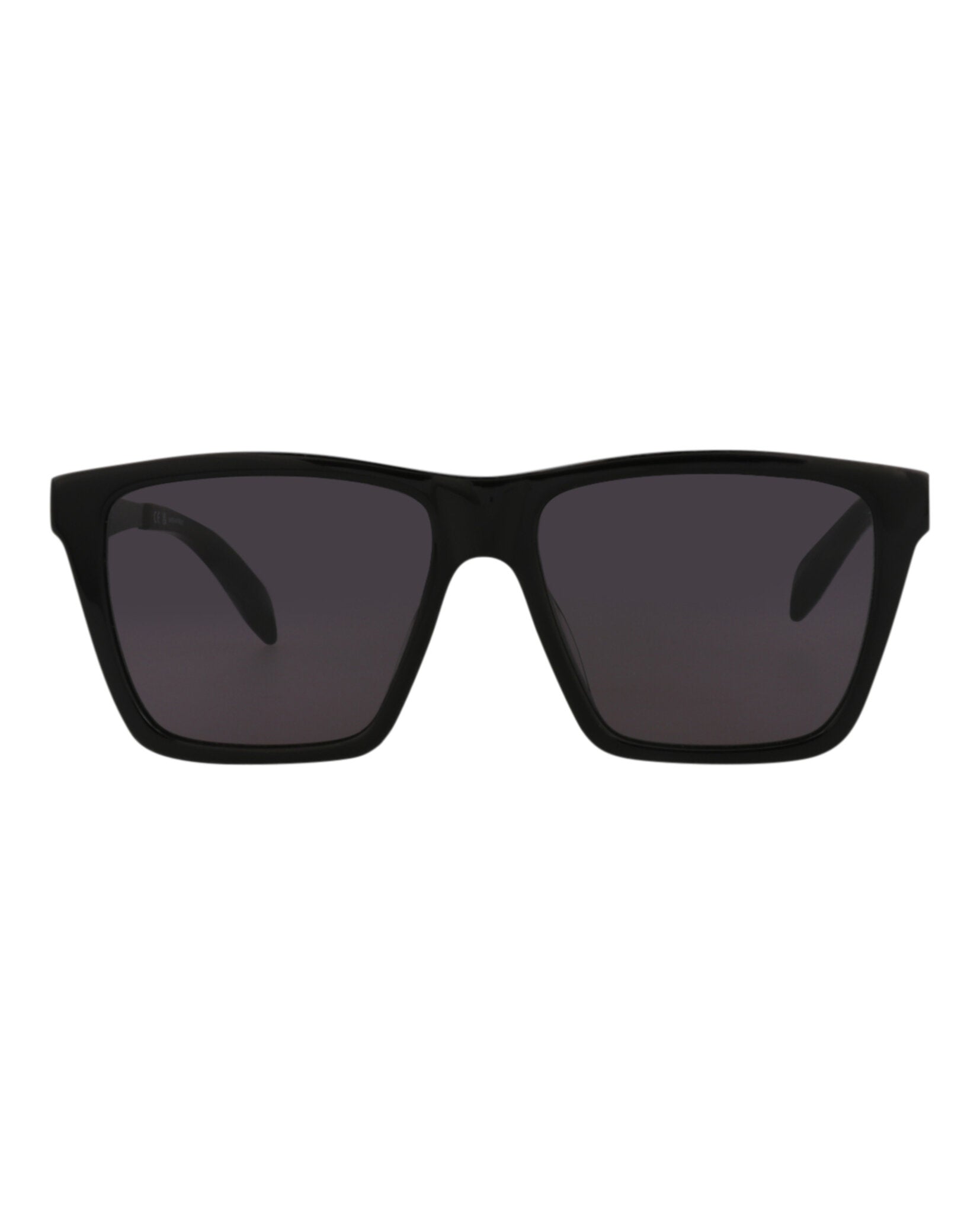 Alexander McQueen Mens Square/Rectangle Black Ruthenium Grey Fashion Designer Eyewear