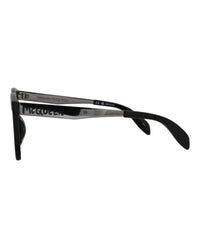 Alexander McQueen Mens Square/Rectangle Black Ruthenium Grey Fashion Designer Eyewear