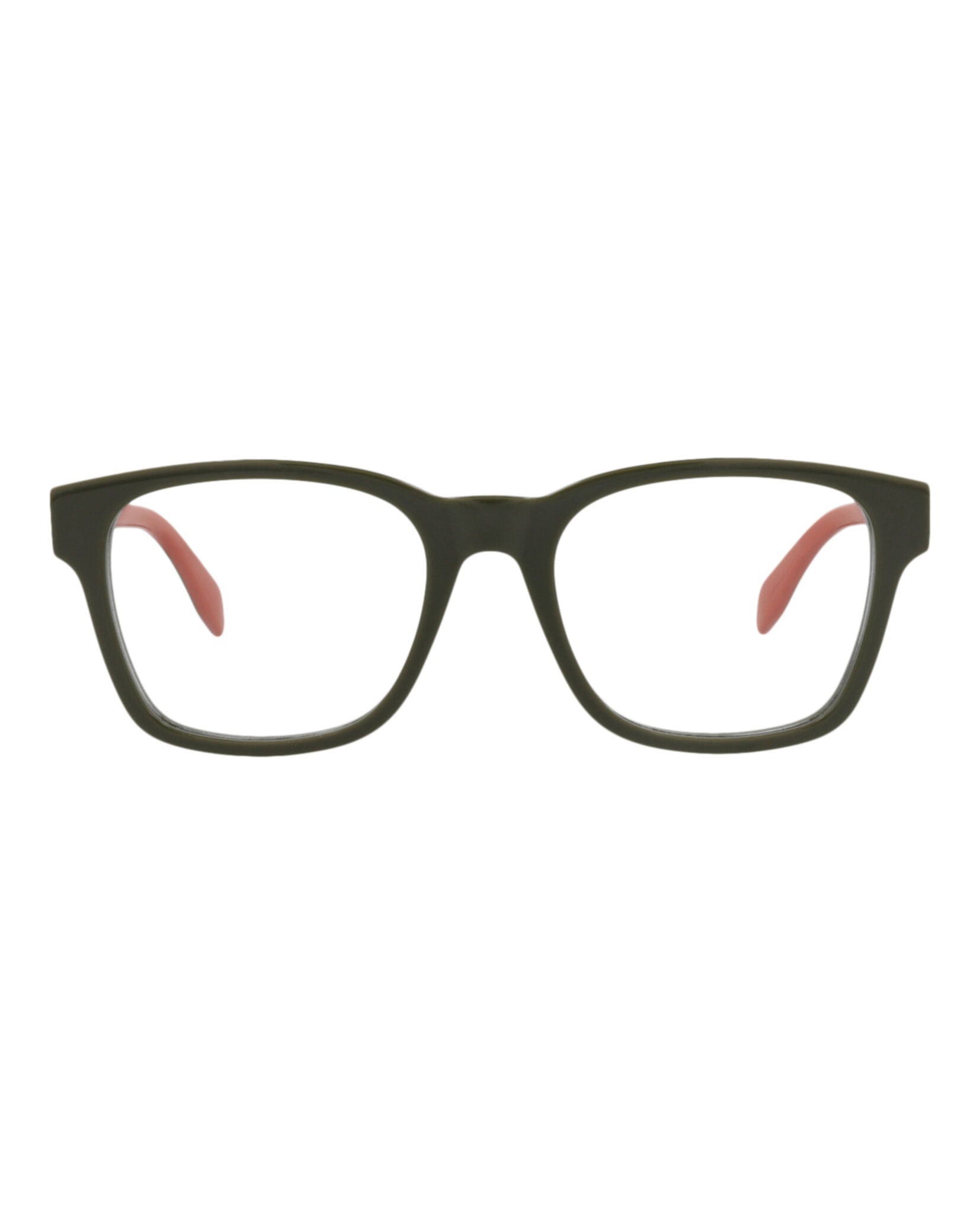 Alexander McQueen Mens Square/Rectangle Green Green Transparent Fashion Designer Eyewear