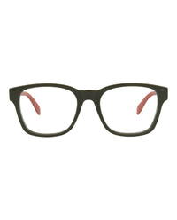 Alexander McQueen Mens Square/Rectangle Green Green Transparent Fashion Designer Eyewear