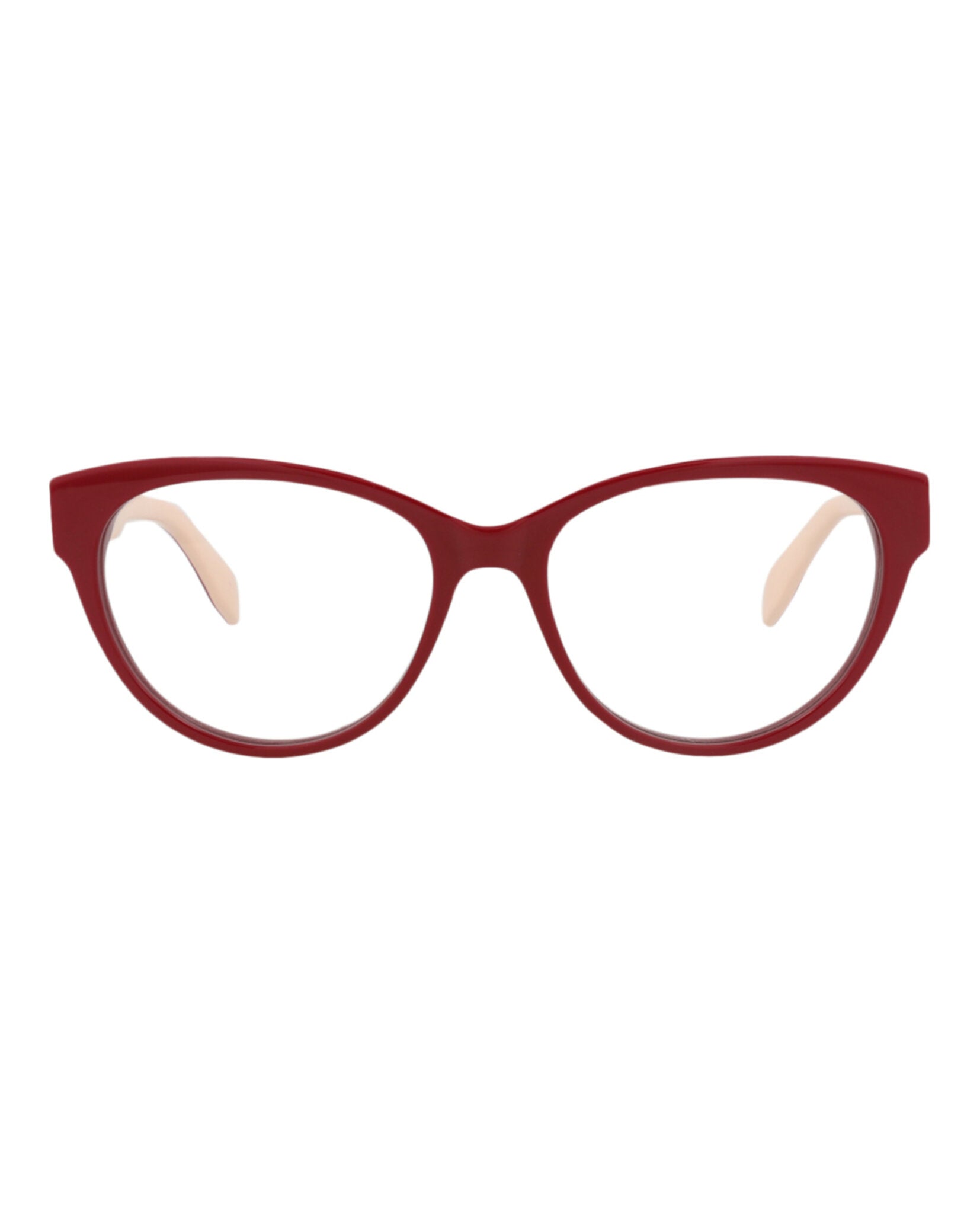 Alexander McQueen Womens Cat Eye Red Red Transparent Fashion Designer Eyewear