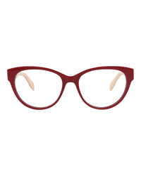 Alexander McQueen Womens Cat Eye Red Red Transparent Fashion Designer Eyewear