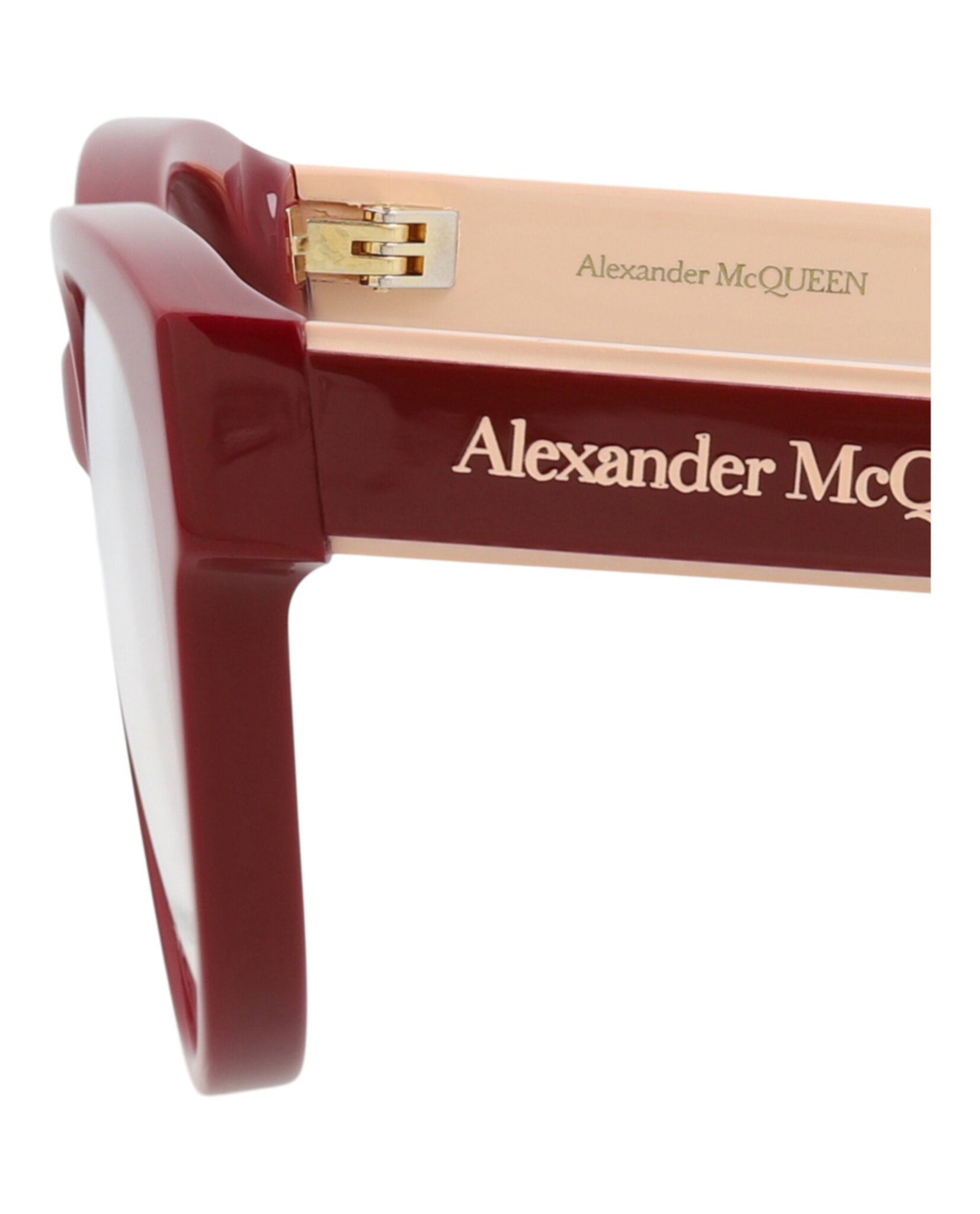 Alexander McQueen Womens Cat Eye Red Red Transparent Fashion Designer Eyewear