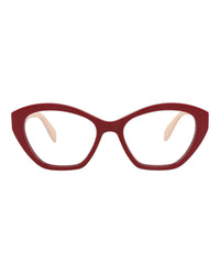 Alexander McQueen Womens Cat Eye Red Red Transparent Fashion Designer Eyewear