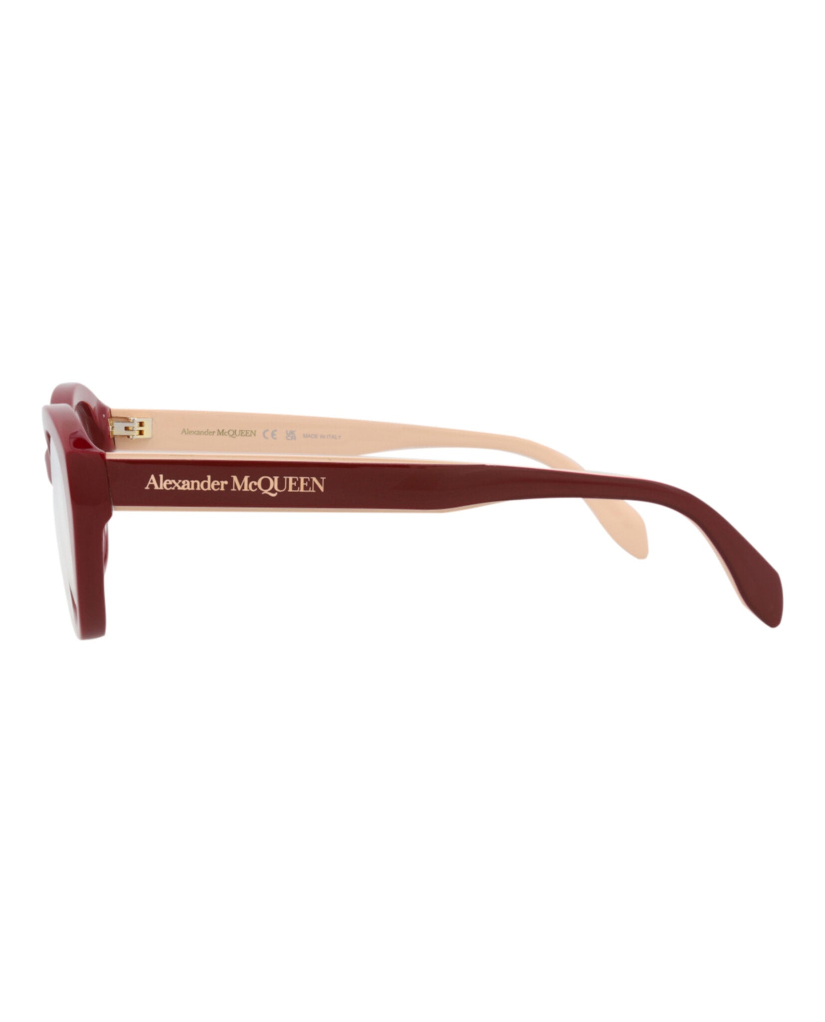 Alexander McQueen Womens Cat Eye Red Red Transparent Fashion Designer Eyewear