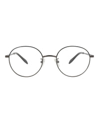 Alexander McQueen Unisex Round/Oval Ruthenium Ruthenium Transparent Fashion Designer Eyewear
