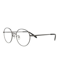 Alexander McQueen Unisex Round/Oval Ruthenium Ruthenium Transparent Fashion Designer Eyewear