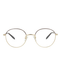 Alexander McQueen Unisex Round/Oval Gold Gold Transparent Fashion Designer Eyewear
