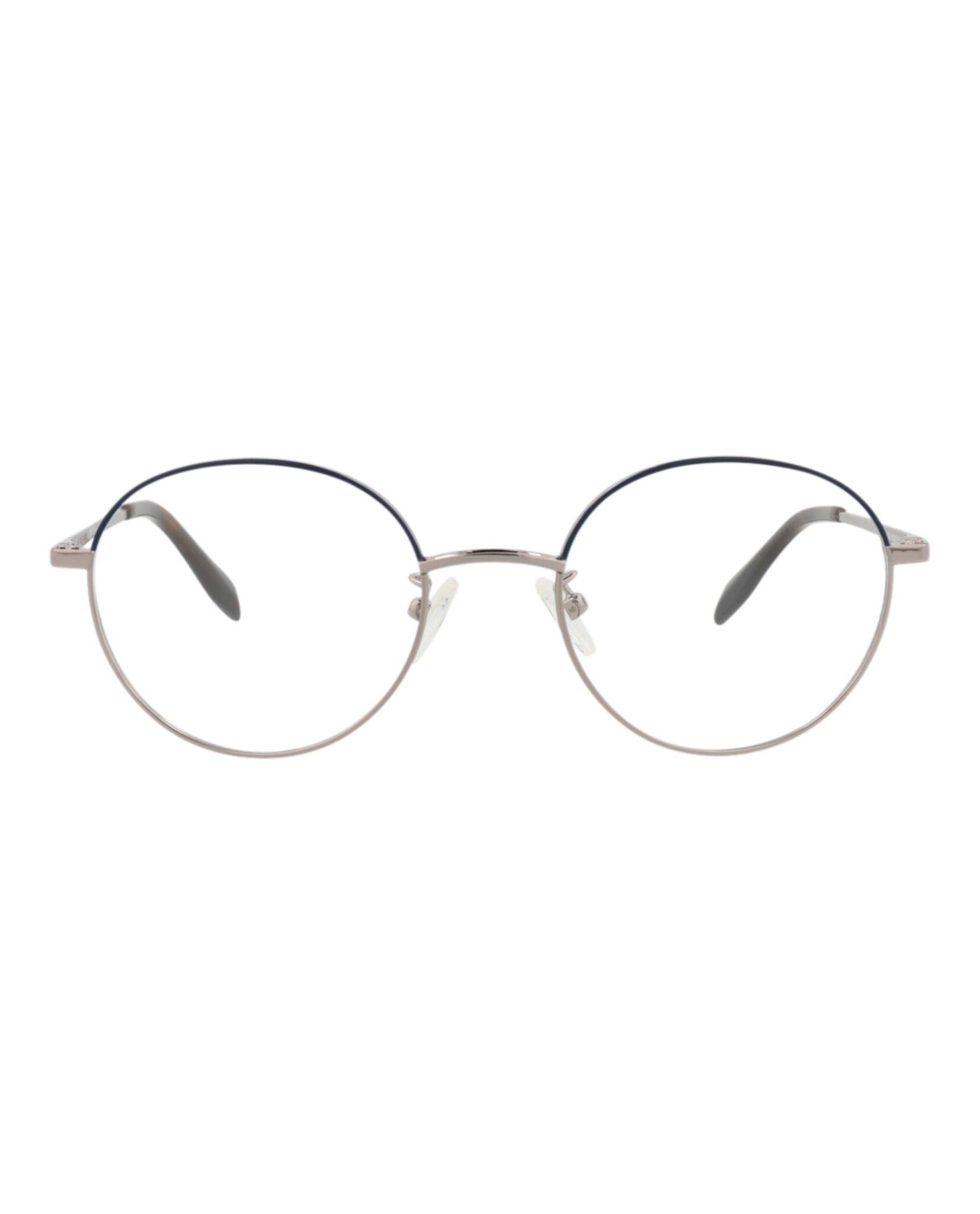 Alexander McQueen Unisex Round/Oval Ruthenium Ruthenium Transparent Fashion Designer Eyewear