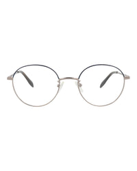 Alexander McQueen Unisex Round/Oval Ruthenium Ruthenium Transparent Fashion Designer Eyewear