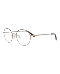 Alexander McQueen Unisex Round/Oval Ruthenium Ruthenium Transparent Fashion Designer Eyewear