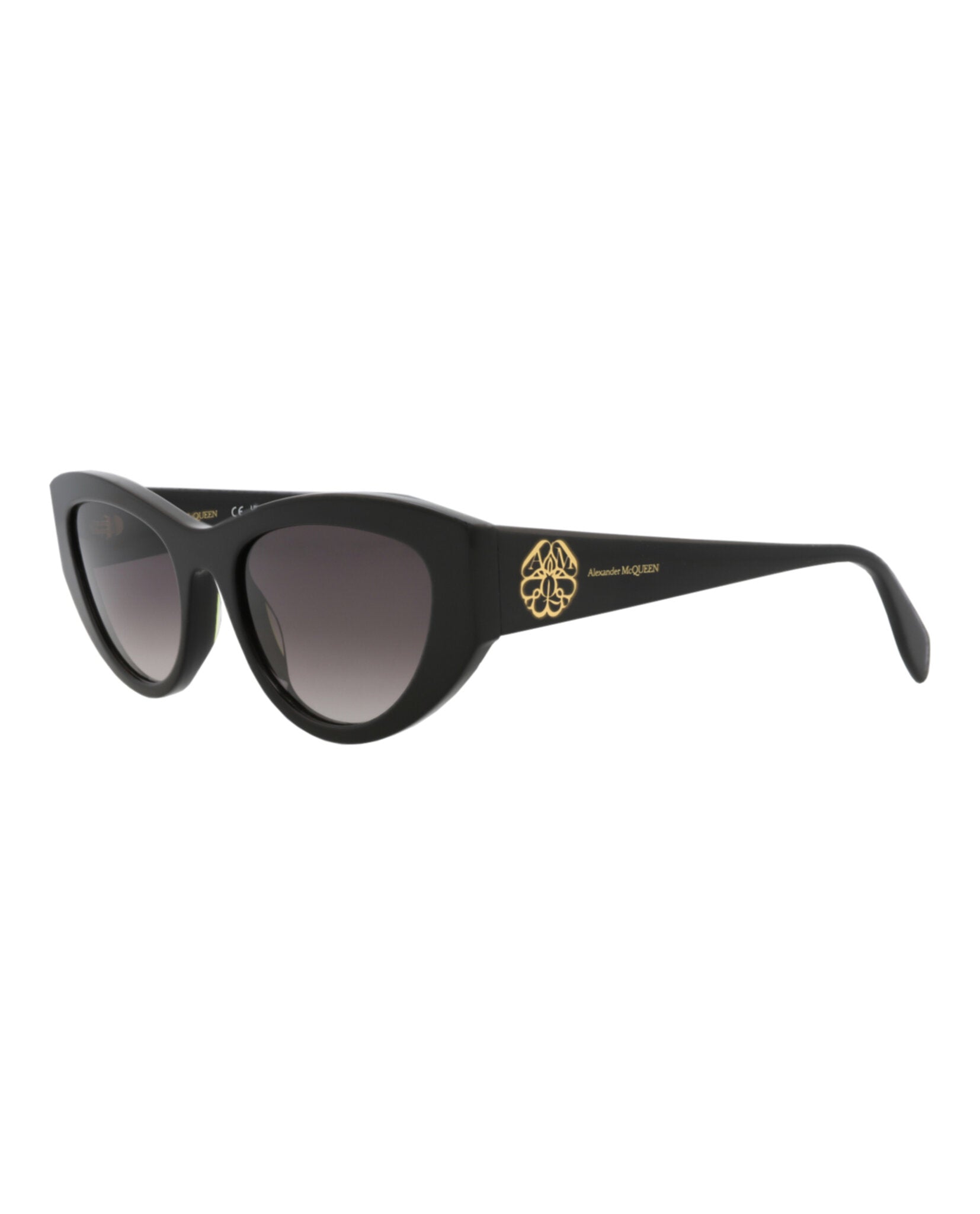 Alexander McQueen Womens Cat Eye Brown Brown Brown Fashion Designer Eyewear