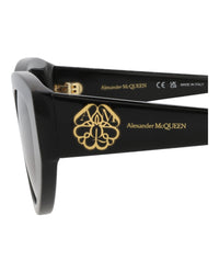 Alexander McQueen Womens Cat Eye Brown Brown Brown Fashion Designer Eyewear